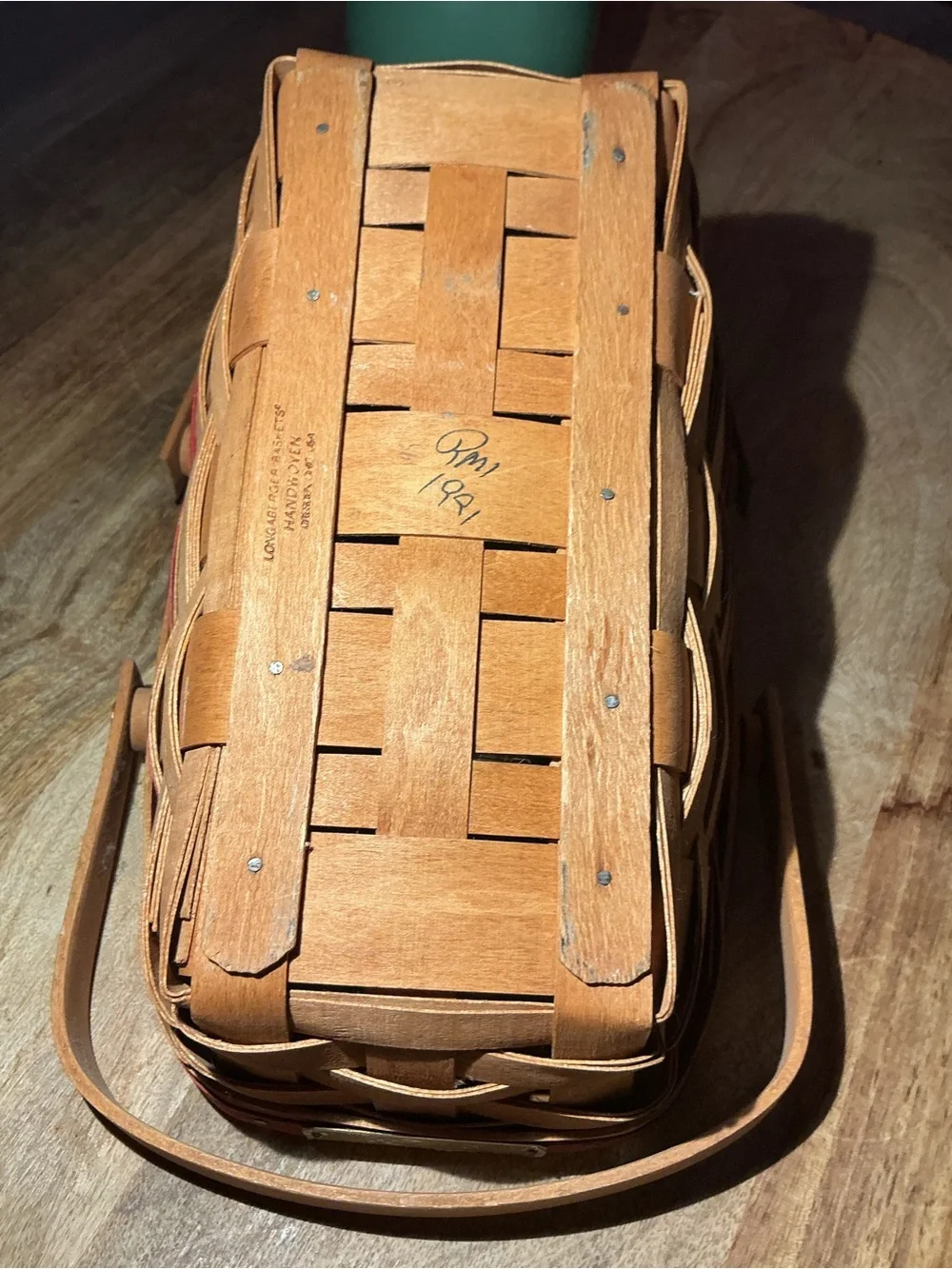 LONGABERGER Basket 1991 Christmas Collection YULETIDE TRADITIONS Liner Protector